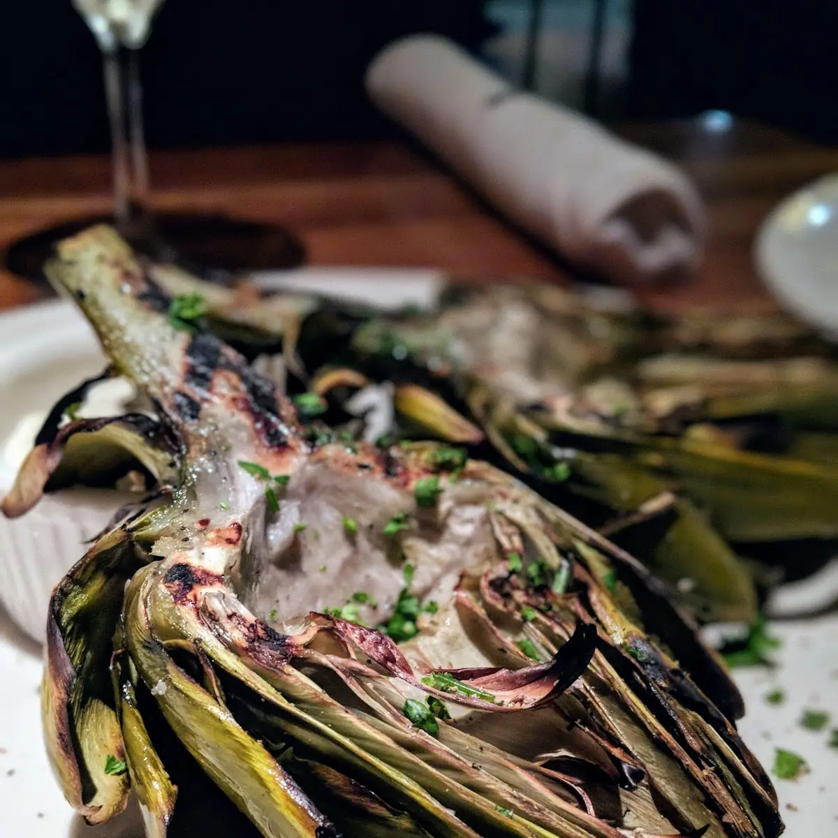 Grilled Artichokes with Dipping Sauce