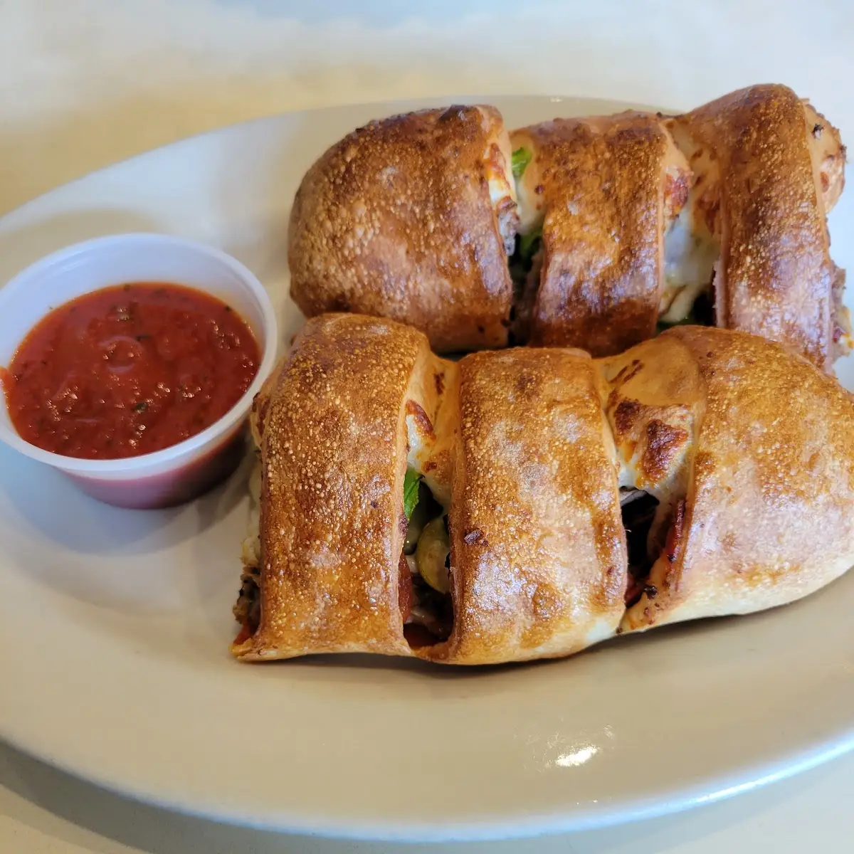 Breadsticks with Pepperoni Stuffed