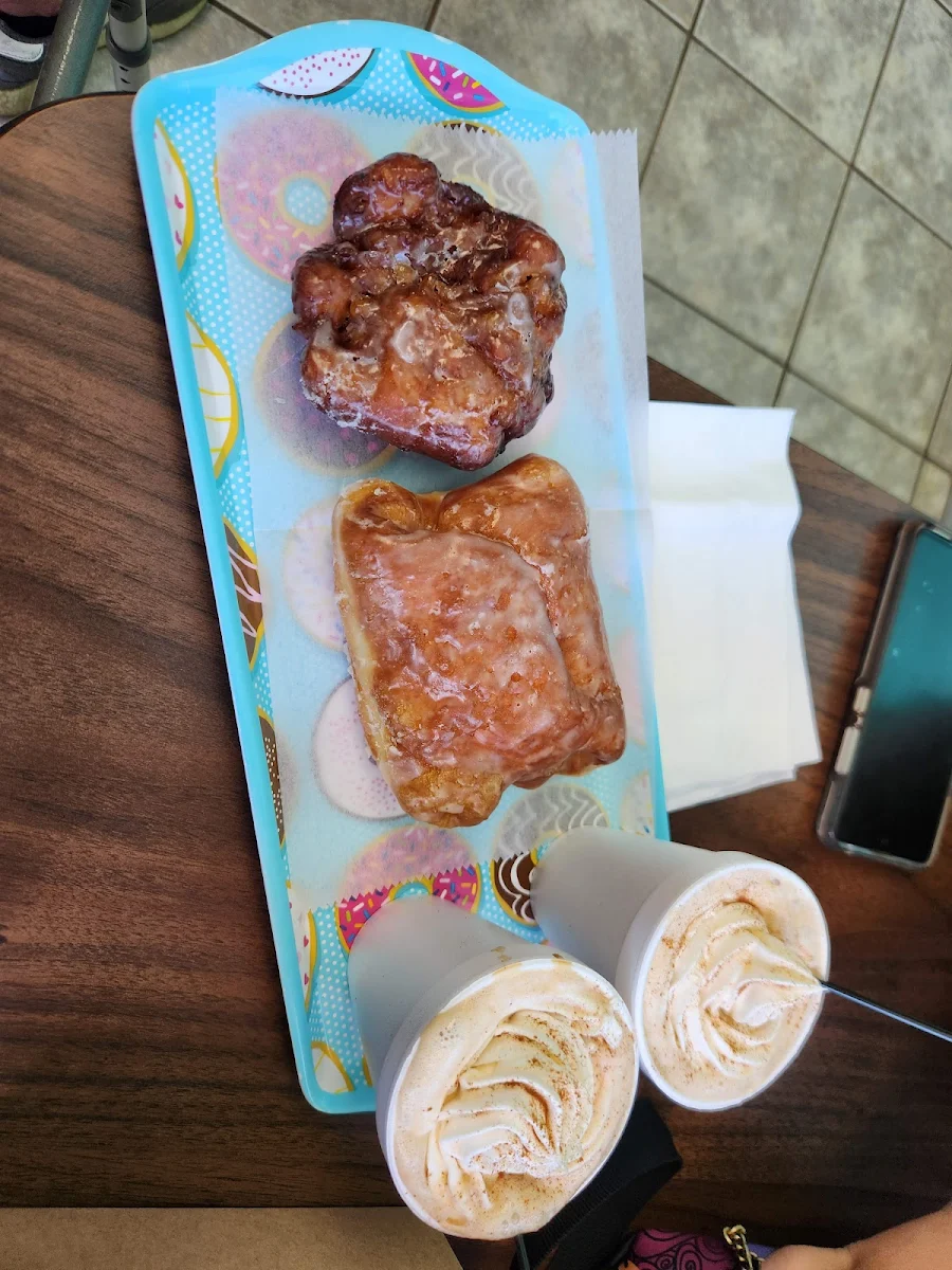 Apple Fritter and Cream Cheese
