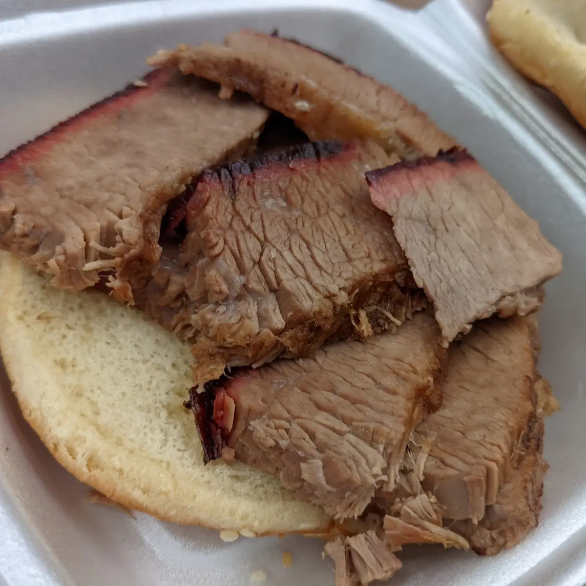 Sliced Brisket Sandwich