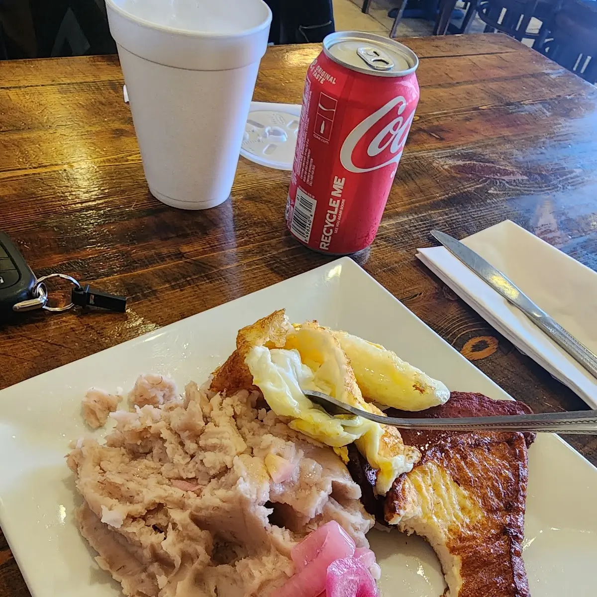 Yautia Con Queso Frito Y Cebolla