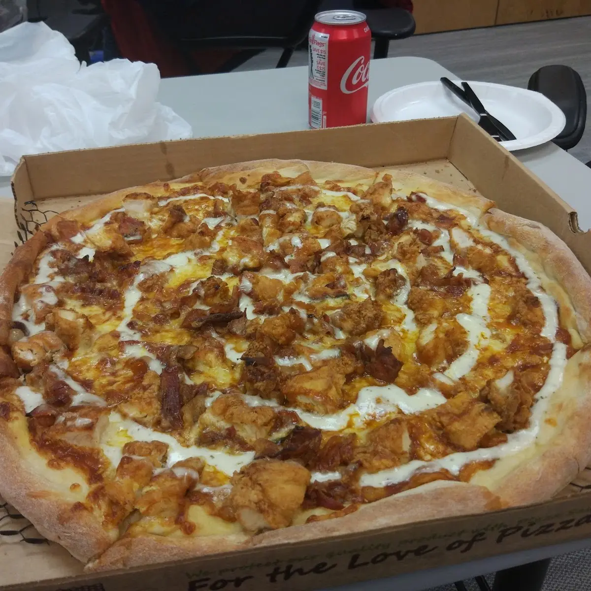 Fried Chicken Pizza