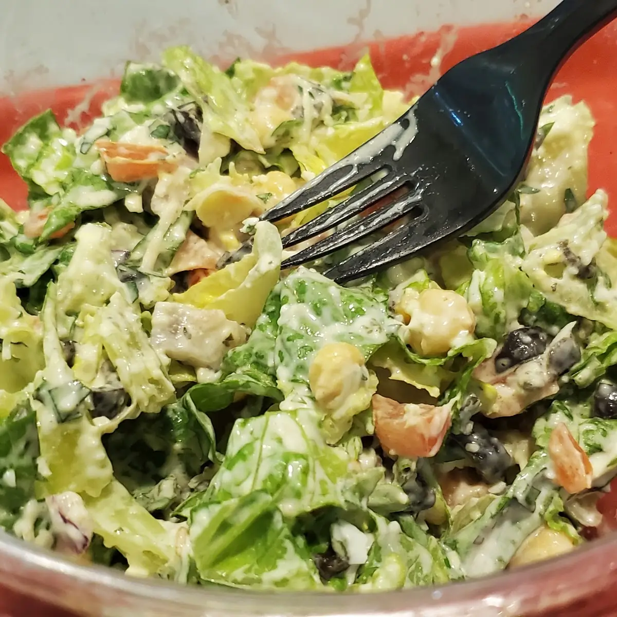 Salad with Ranch Dressing