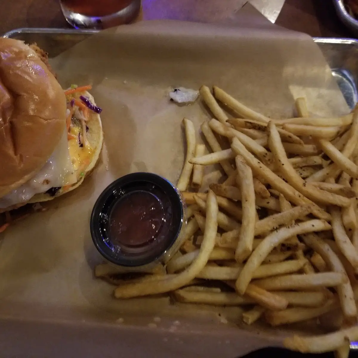 Burger and Fries