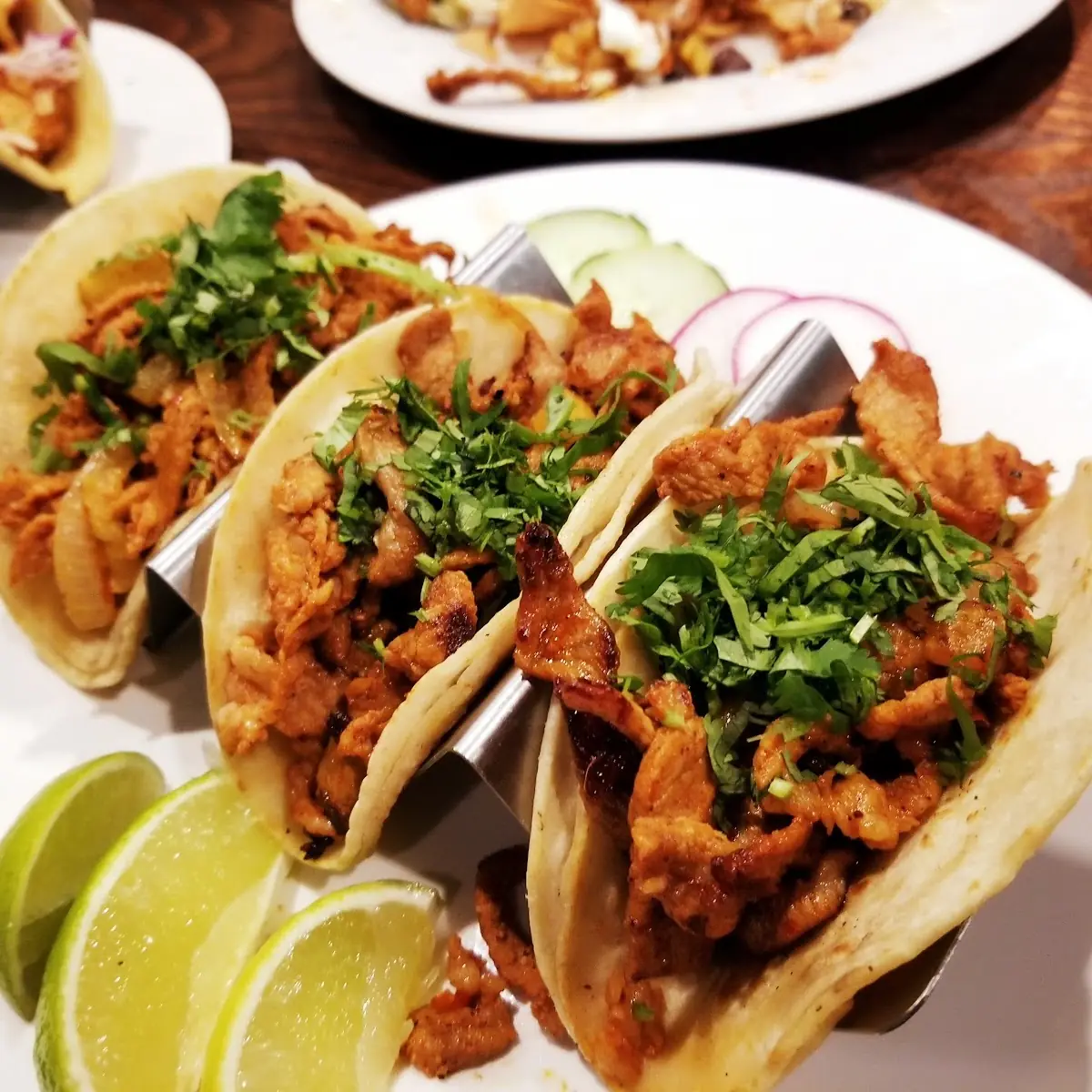 Steak Al Pastor and Chicken Soft Taco