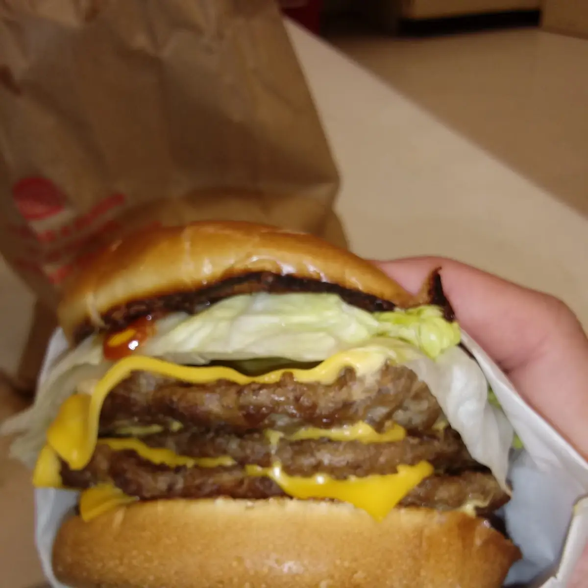 Quad Burger Menü