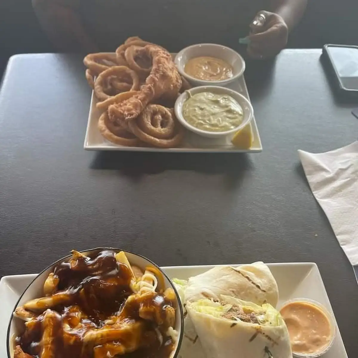 Hamburger Wraps Poutine Fries, Boulevard Grill