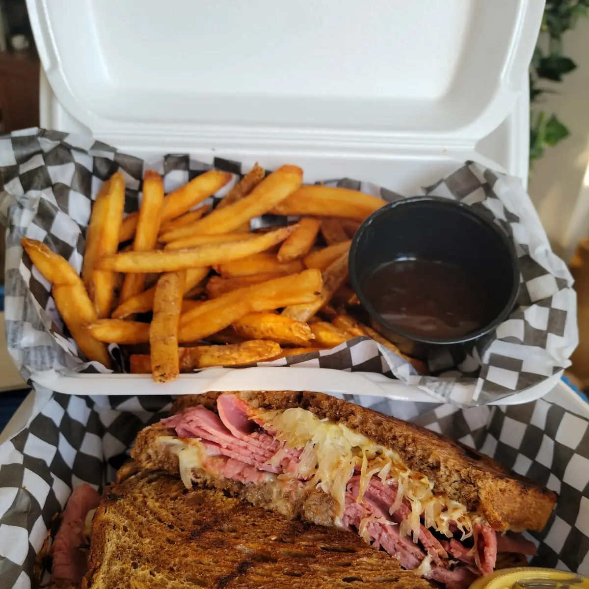 Toasted Reuben with Sauerkraut, Boulevard Grill