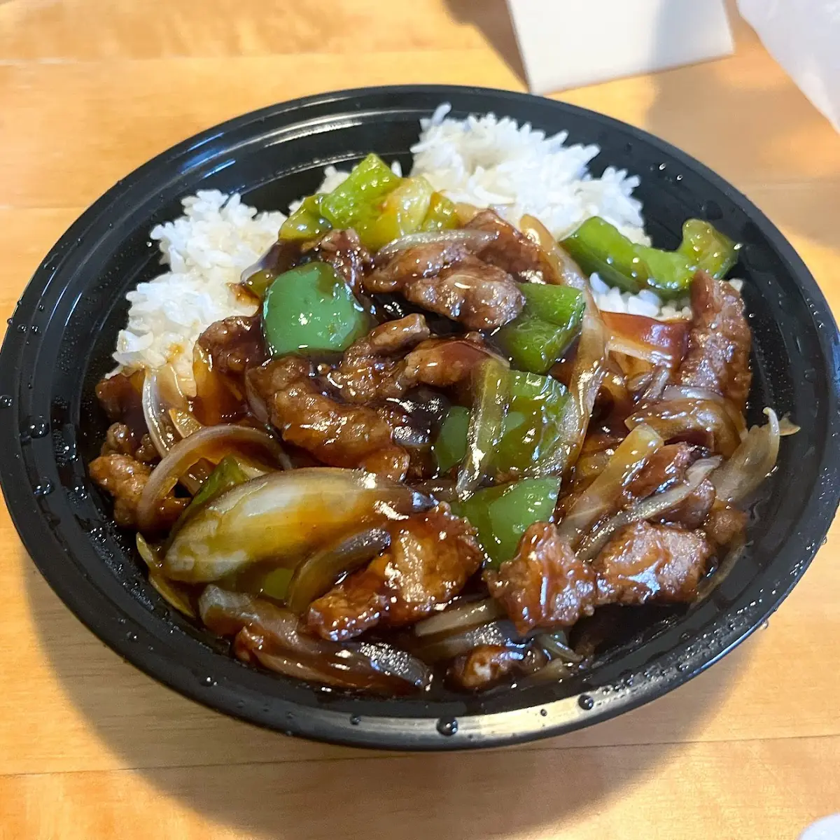 Pepper Steak with White Rice