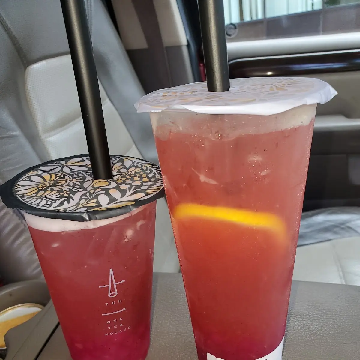 Fruit Tea with Dragon Fruit Bubbles