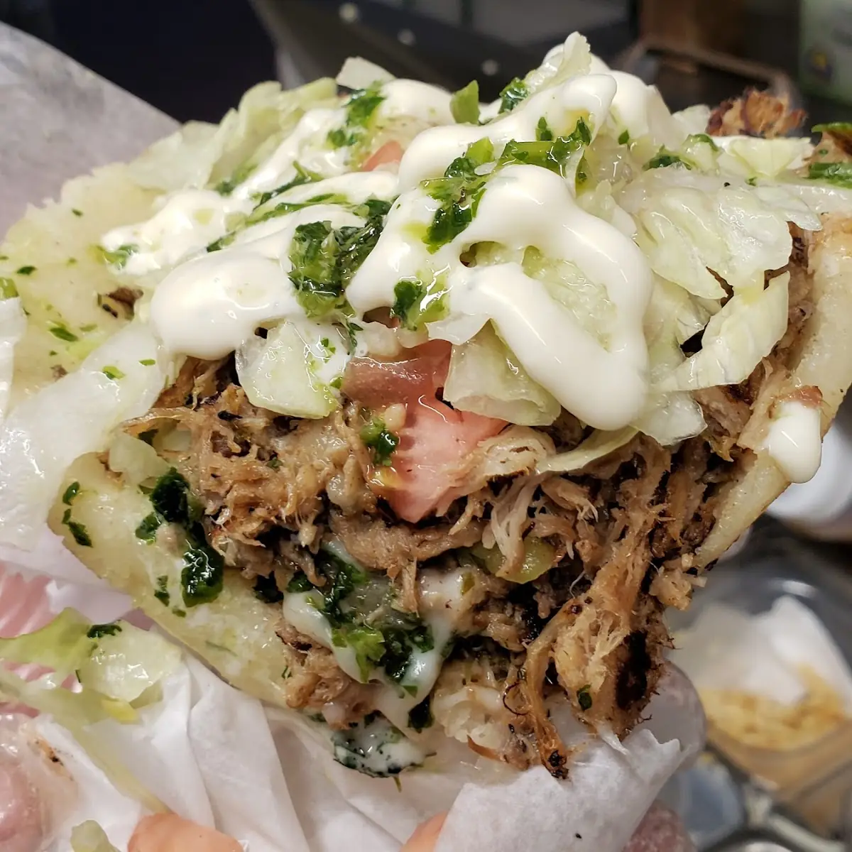Pork Arepa