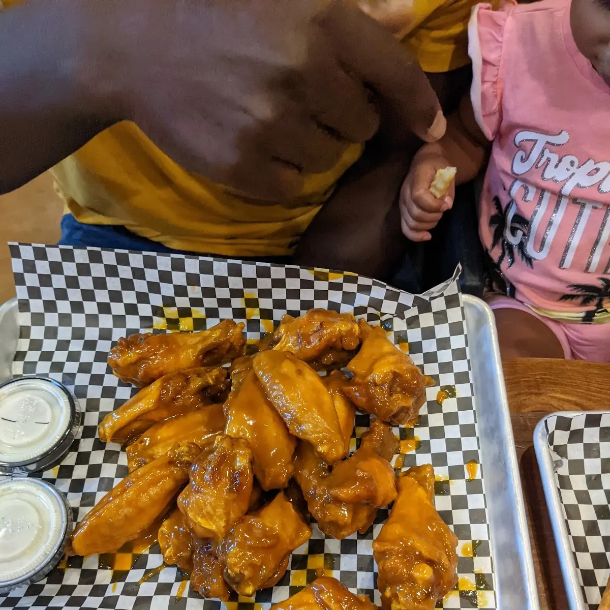 Lemon Pepper and Honey Mustard Wings