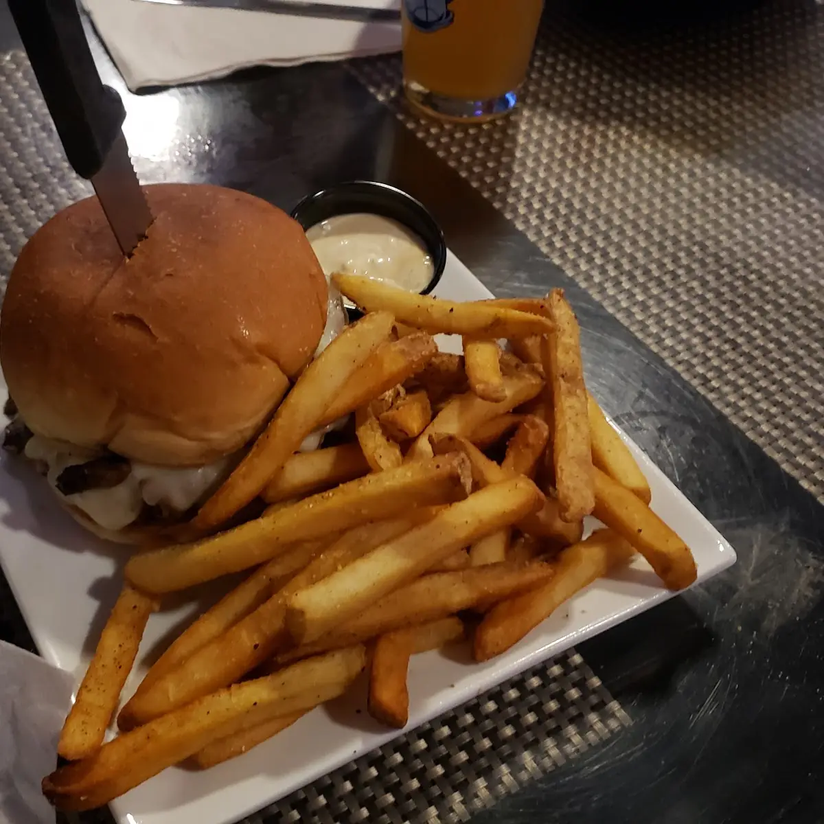 Mushroom and Swiss Burger