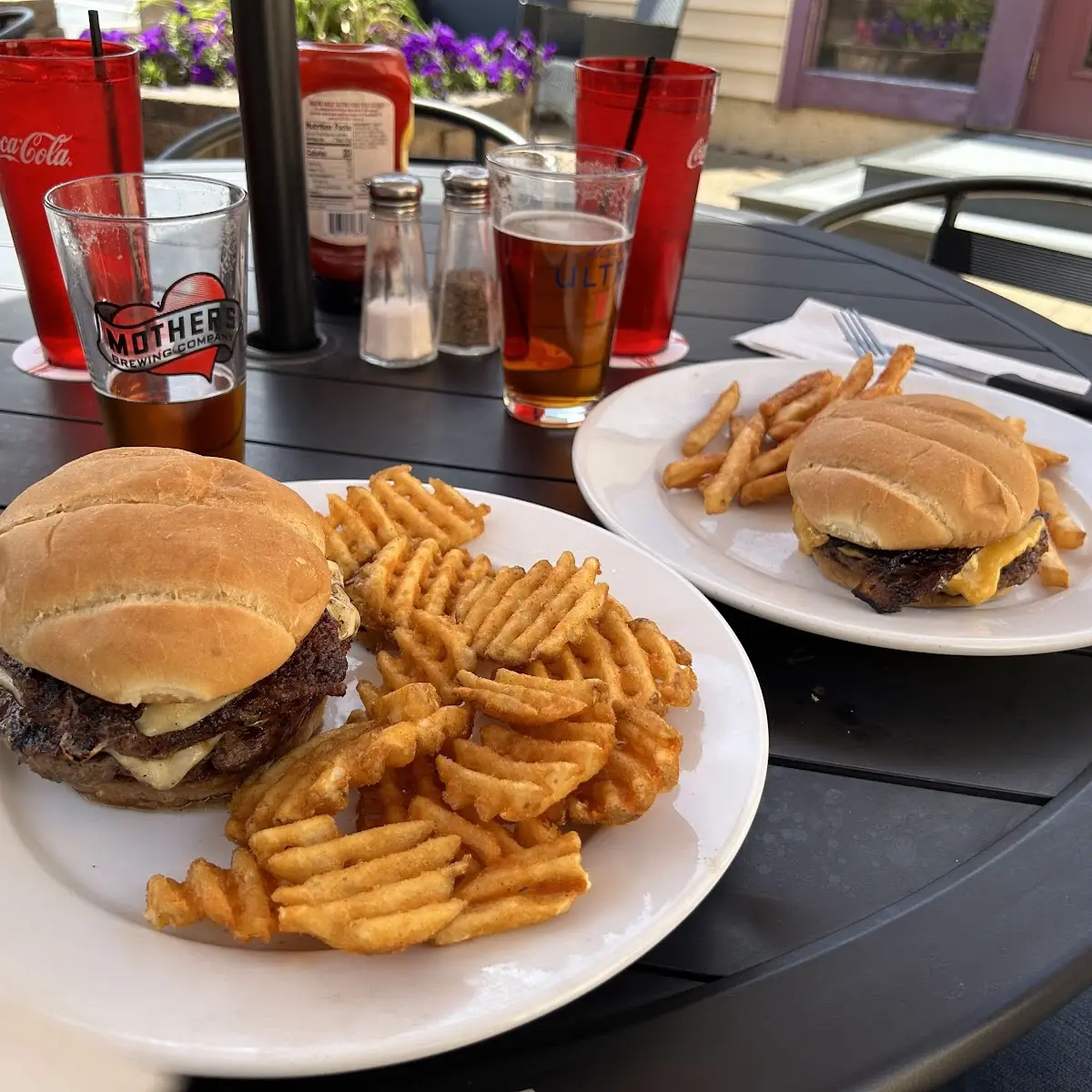 The Double with Waffle Fries