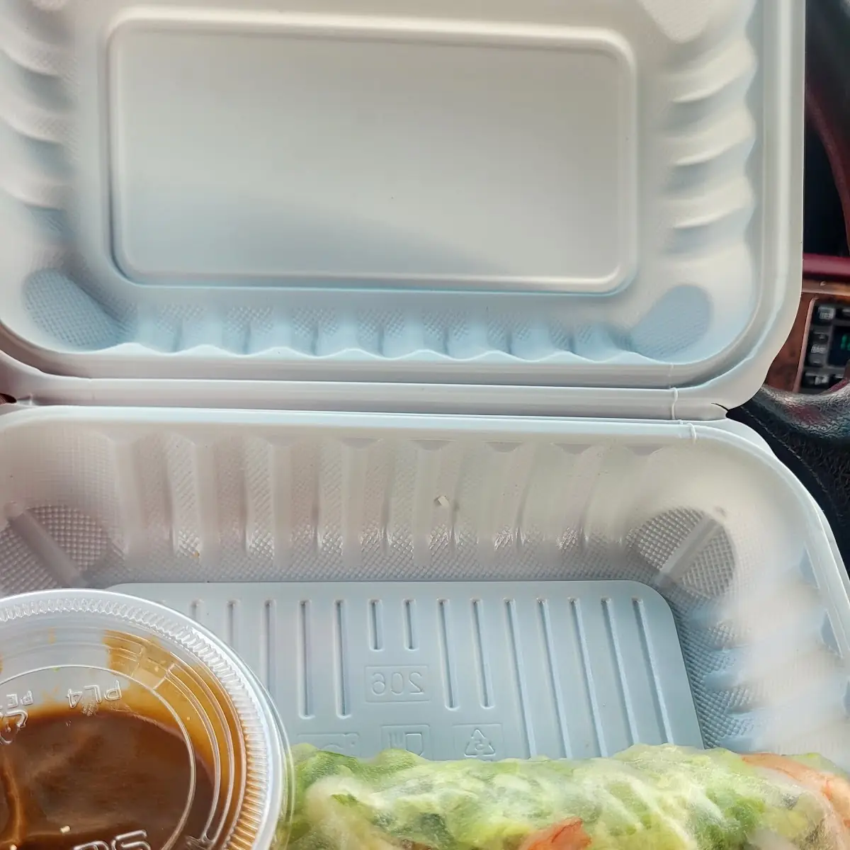 Spring Roll with Shrimp and Peanut Sauce on Side