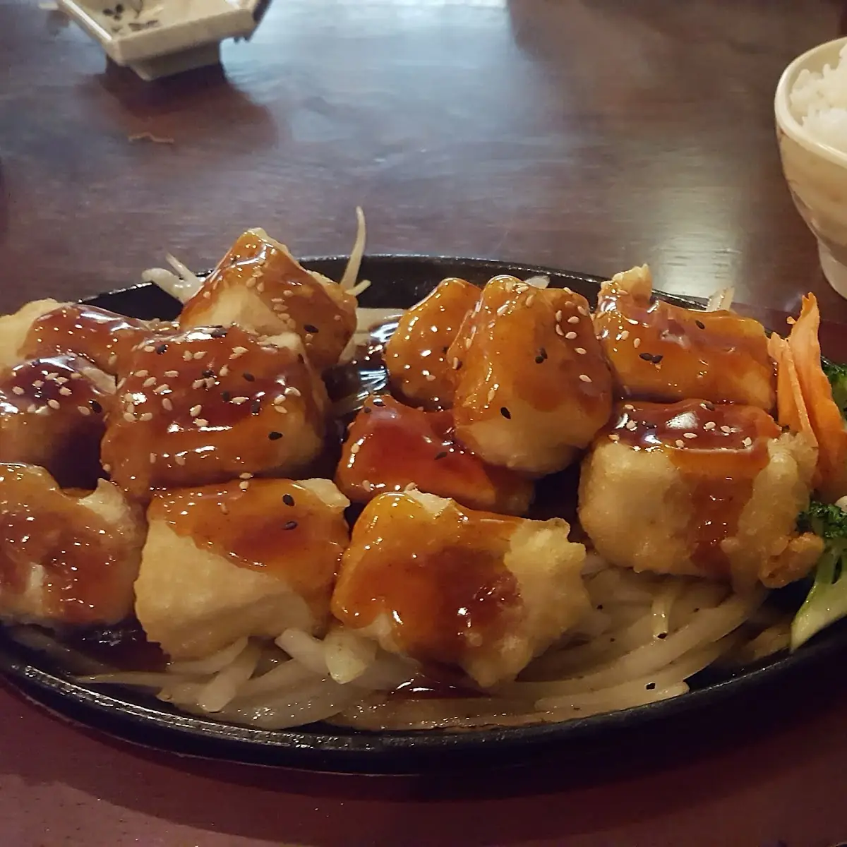 Tofu Teriyaki with White Rice