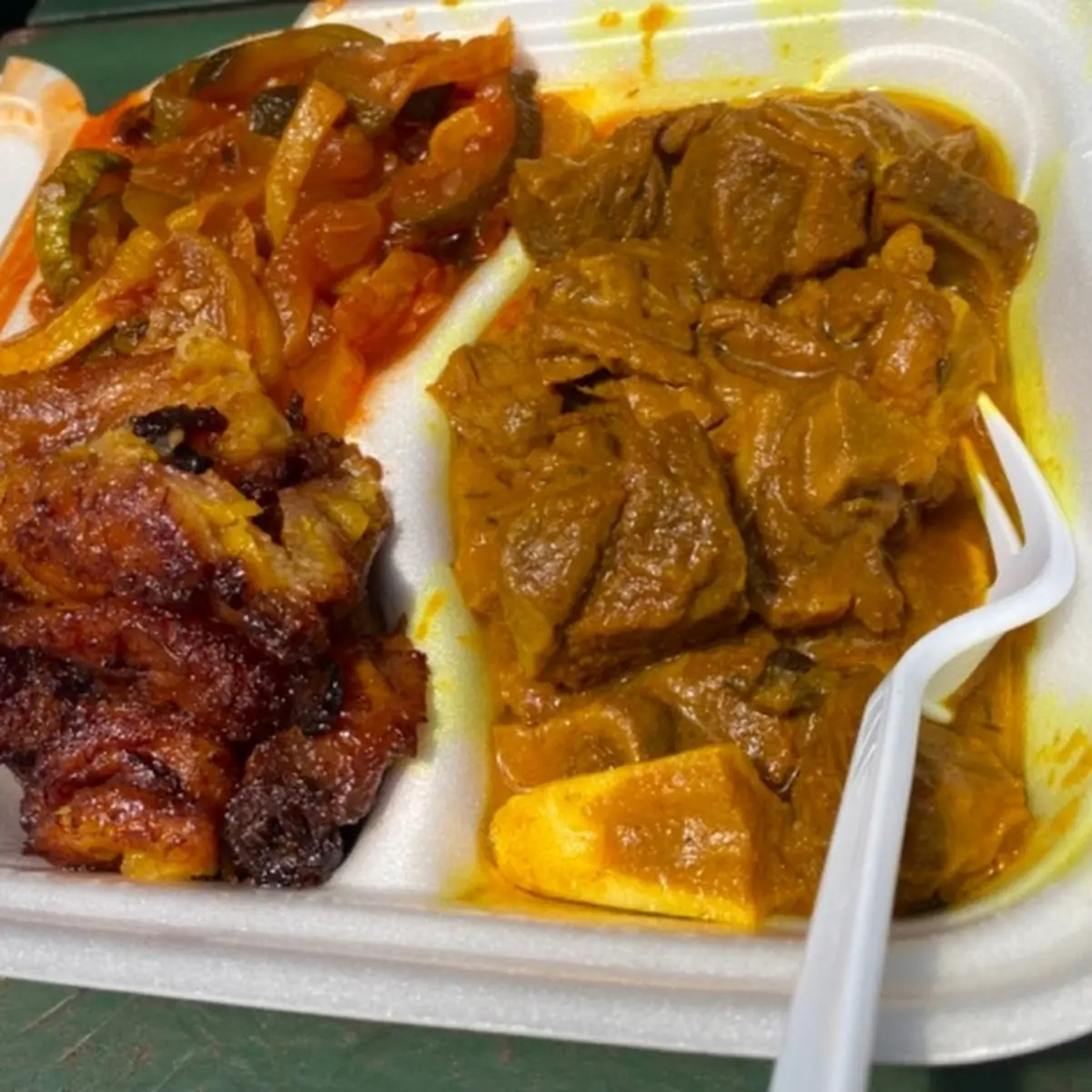 Spicy Cabbage and Plantains