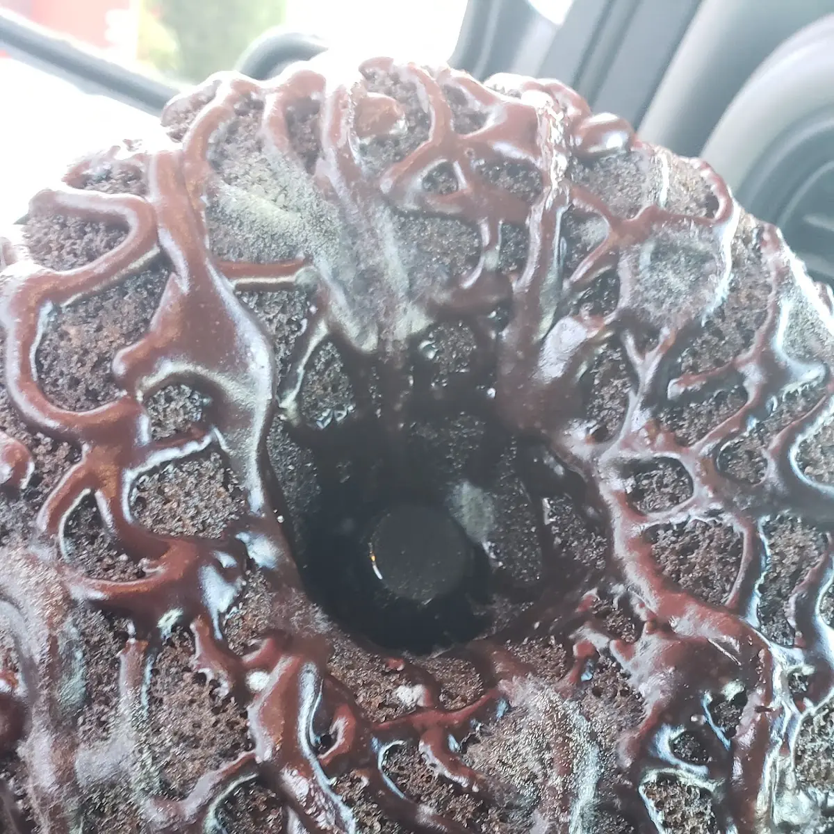 Chocolate Cake from KFC Contained Mold