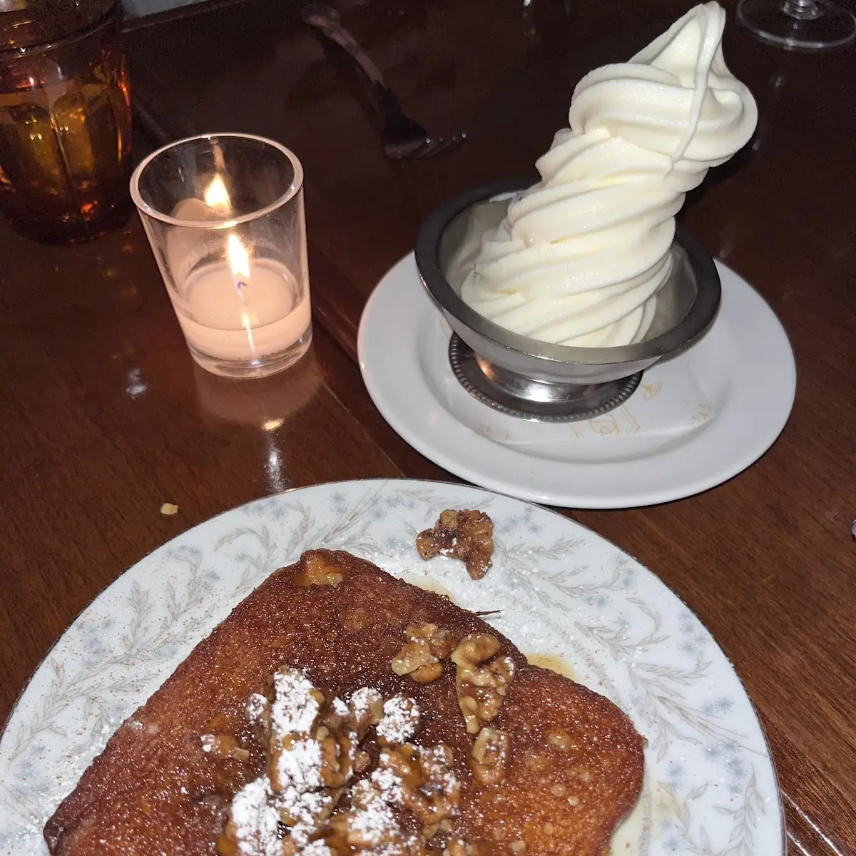 French Toast and Vanilla Ice Cream