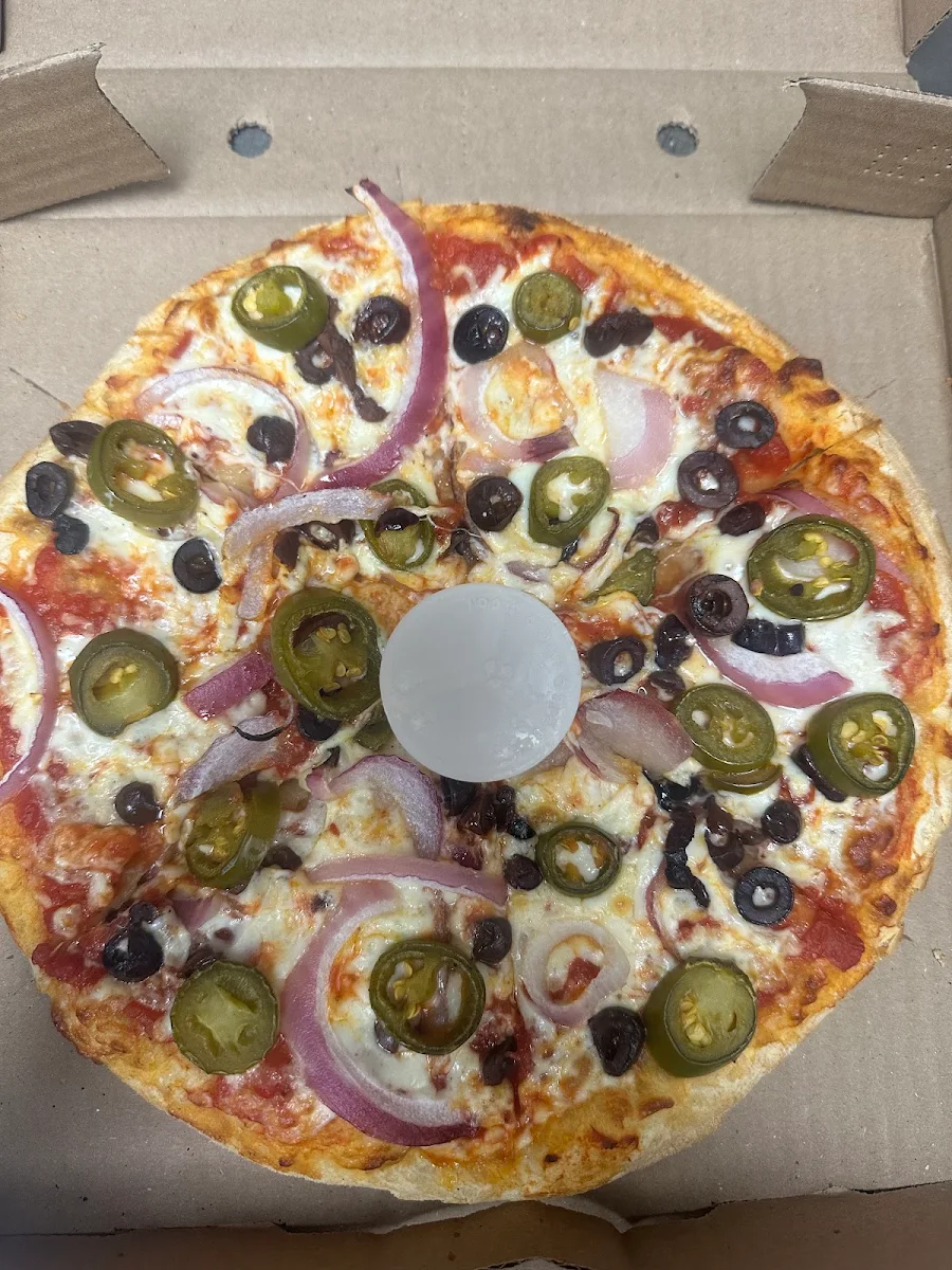 Large Special Pizza and Half Moon