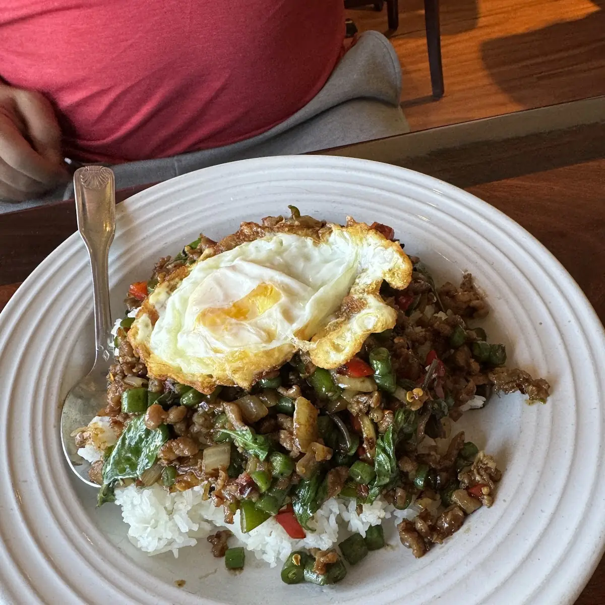 Pad Kra Prow with Egg