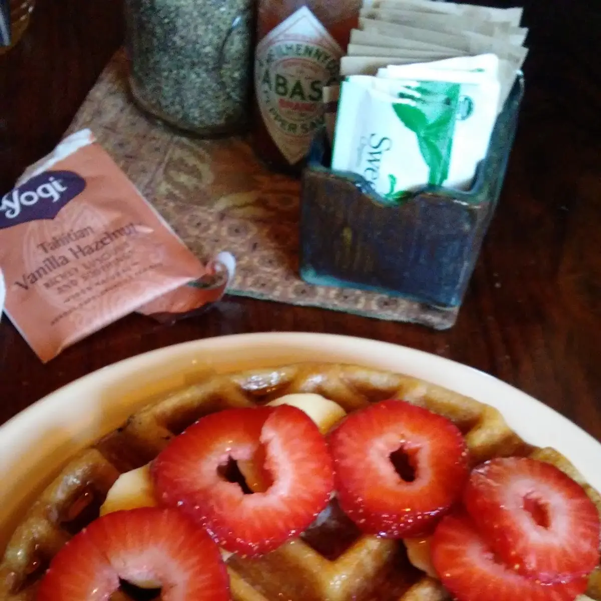 Blueberry Waffle with Fresh Fruit