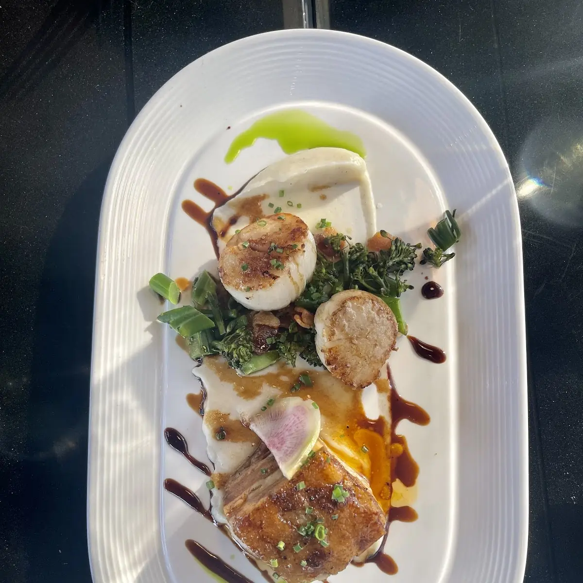 Smoke Pork Belly & Caramelized Scallops