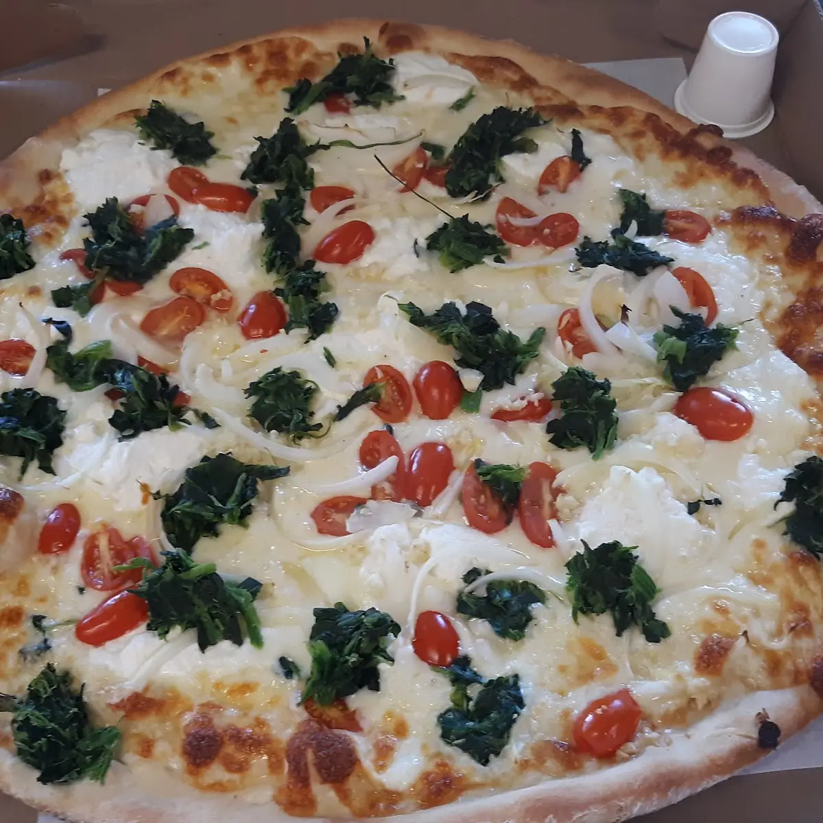 White Veggie Pizza