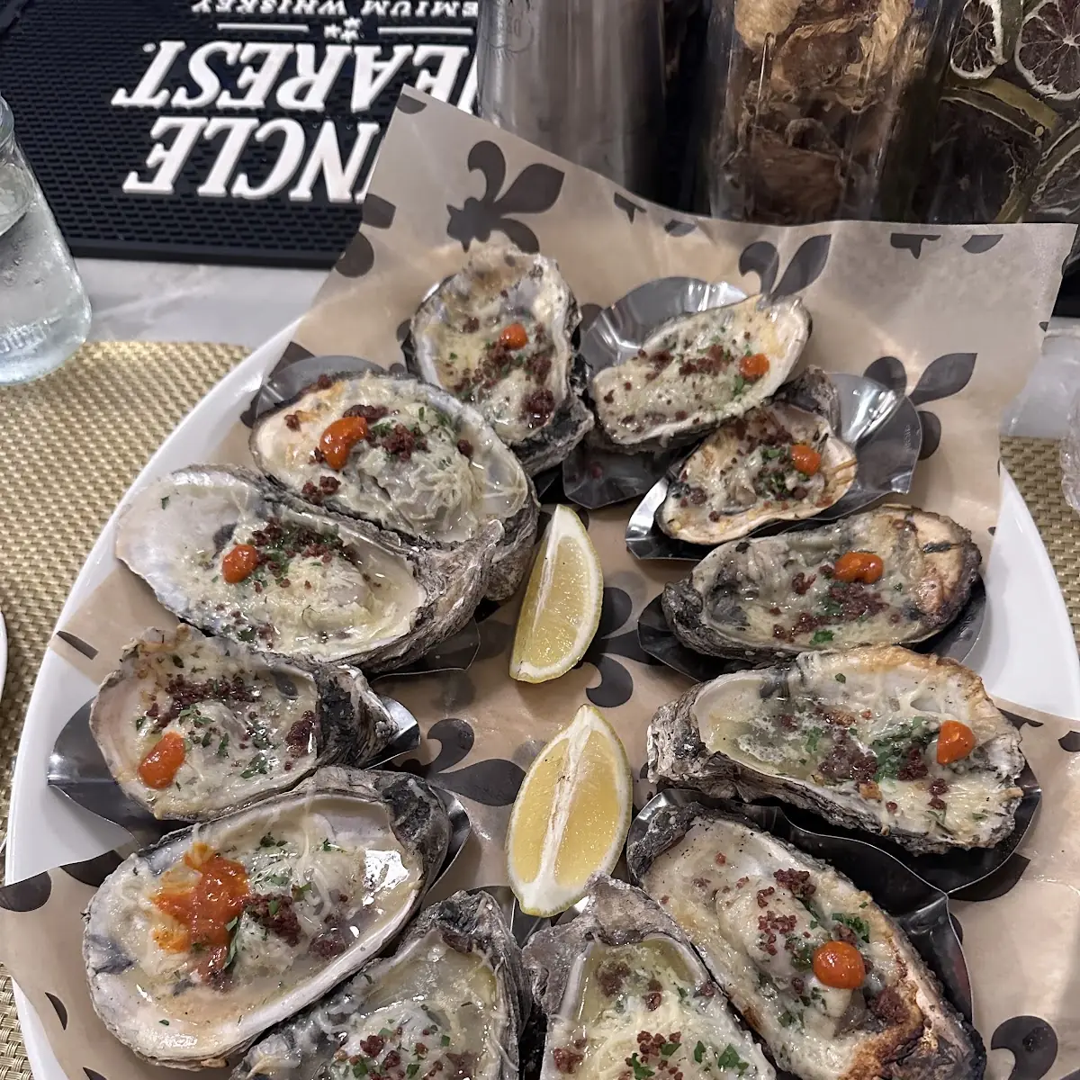 Roasted Oysters on the Half Shell