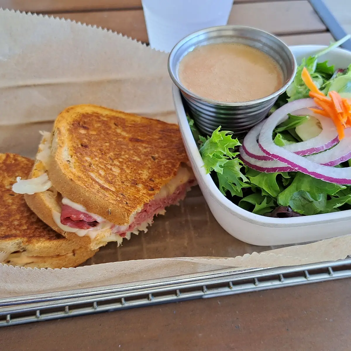 Ruben with Side Salad