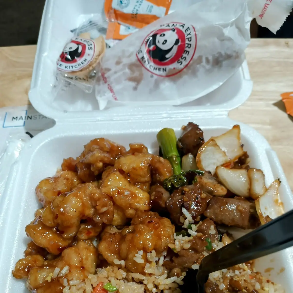 Orange Chicken Fried Rice Sirloin w Vegetables