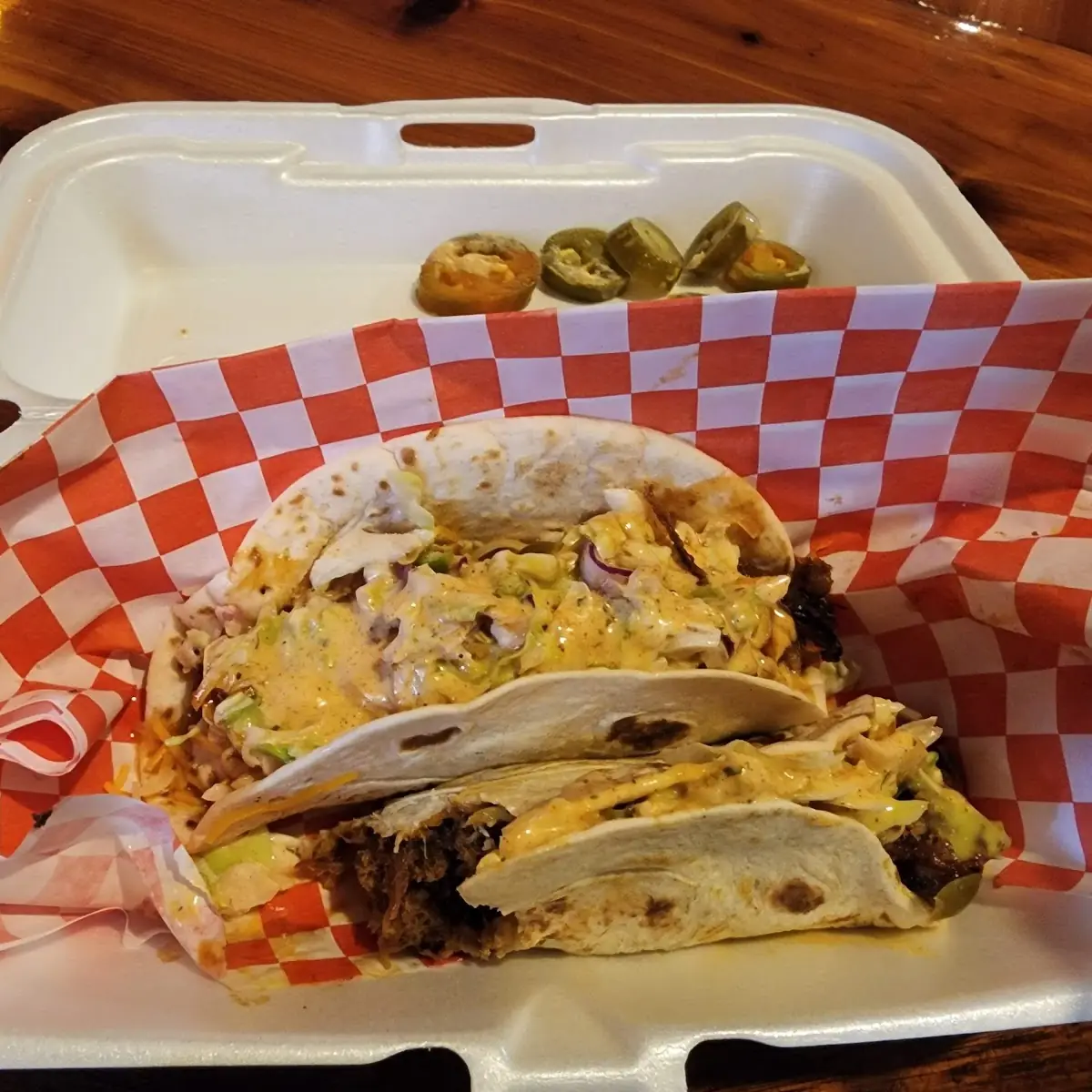Pulled Pork Soft Taco with Spicy Aioli OMG