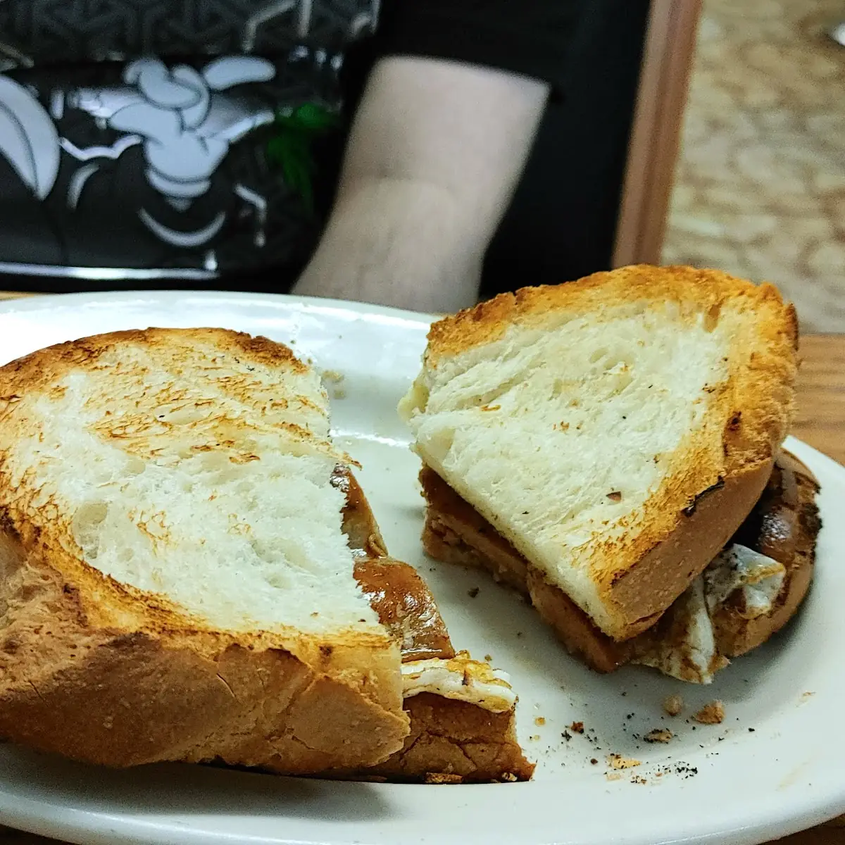 Egg Cheese and Sausage Breakfast Sandwich