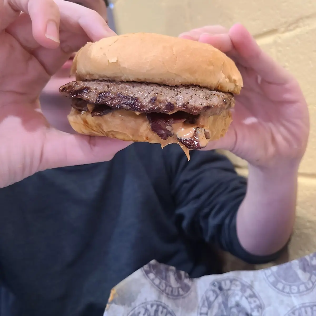 Kids Peanut Butter Bacon Burger