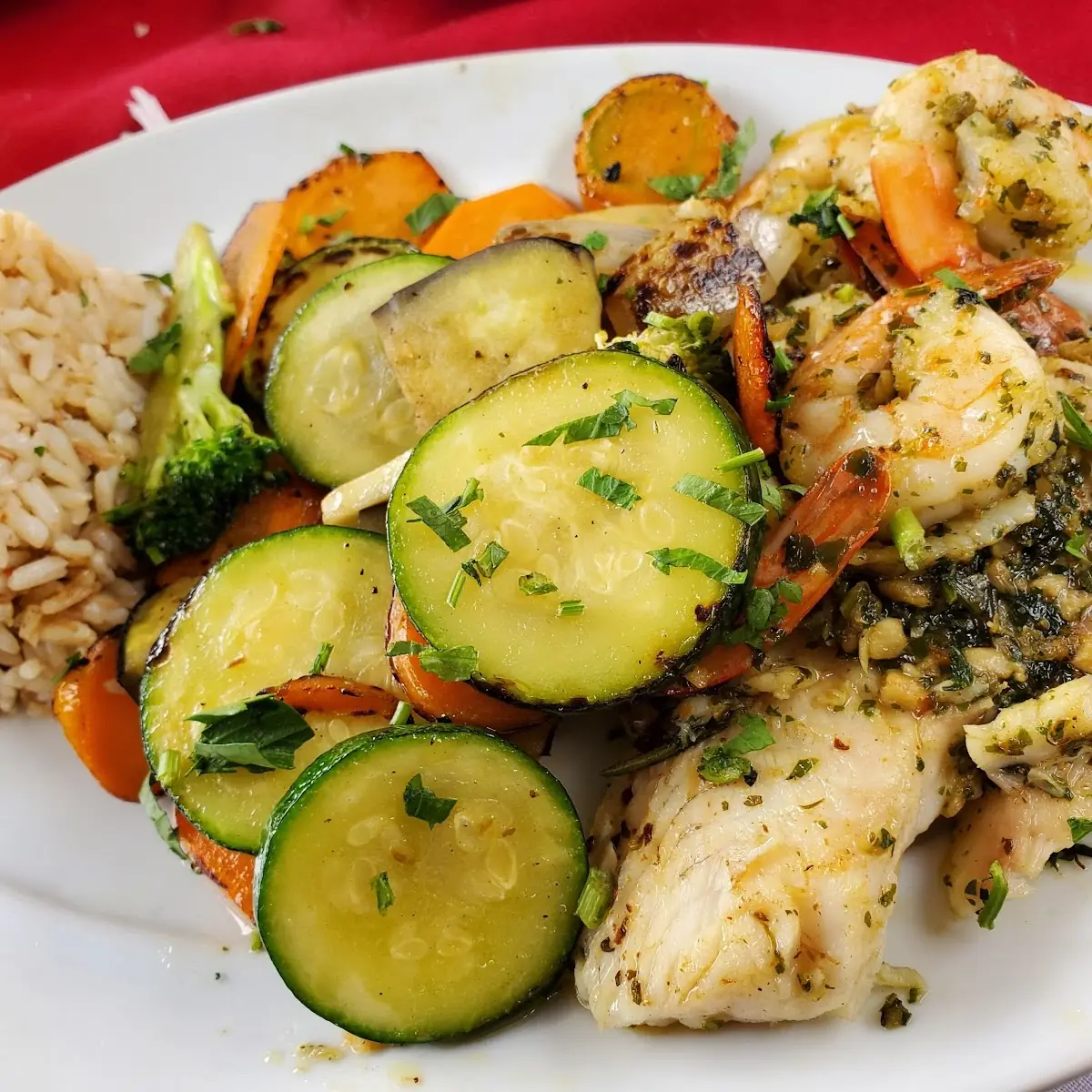 Fish Filet with Shrimp