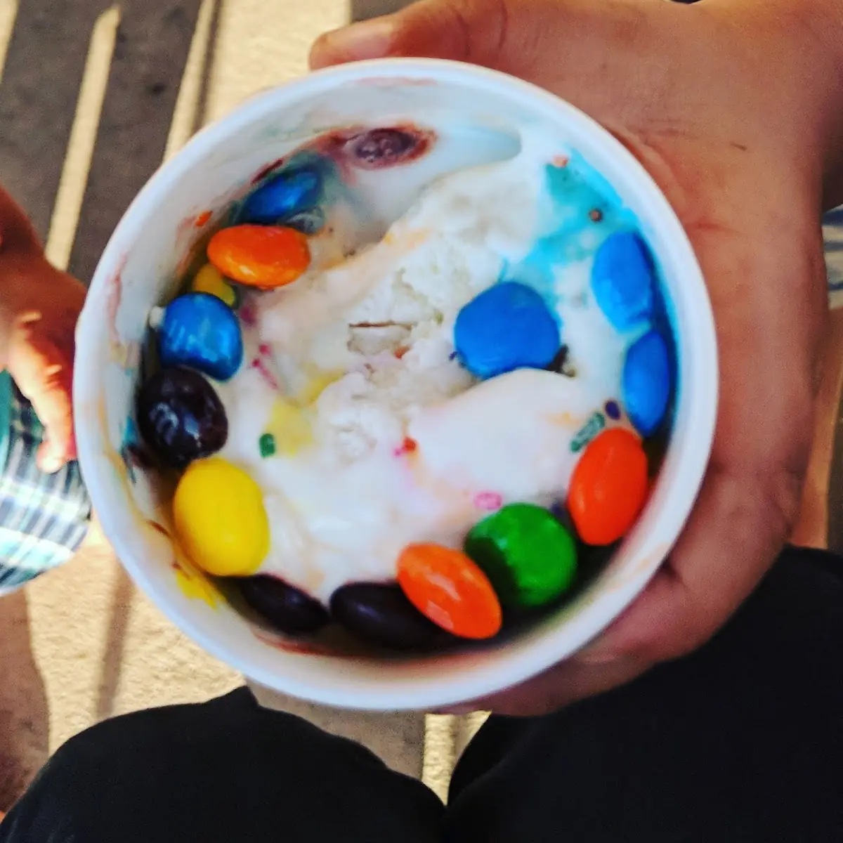 M&ms and Birthday Cake Ice Cream