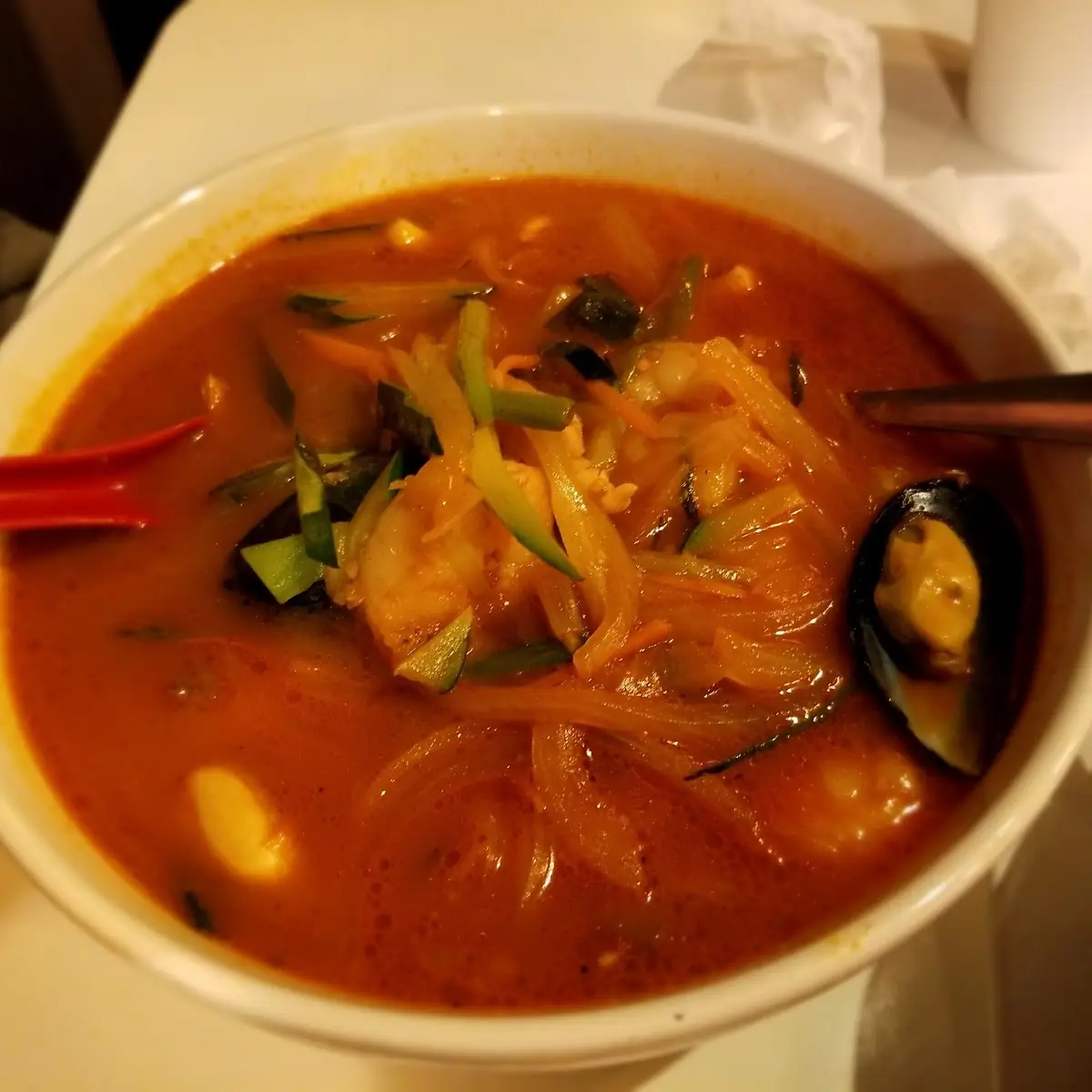 Spicy Seafood Noodle Soup