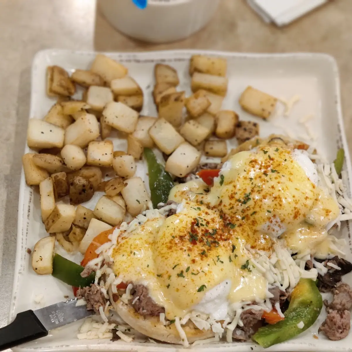 Steak and Cheese Omelette