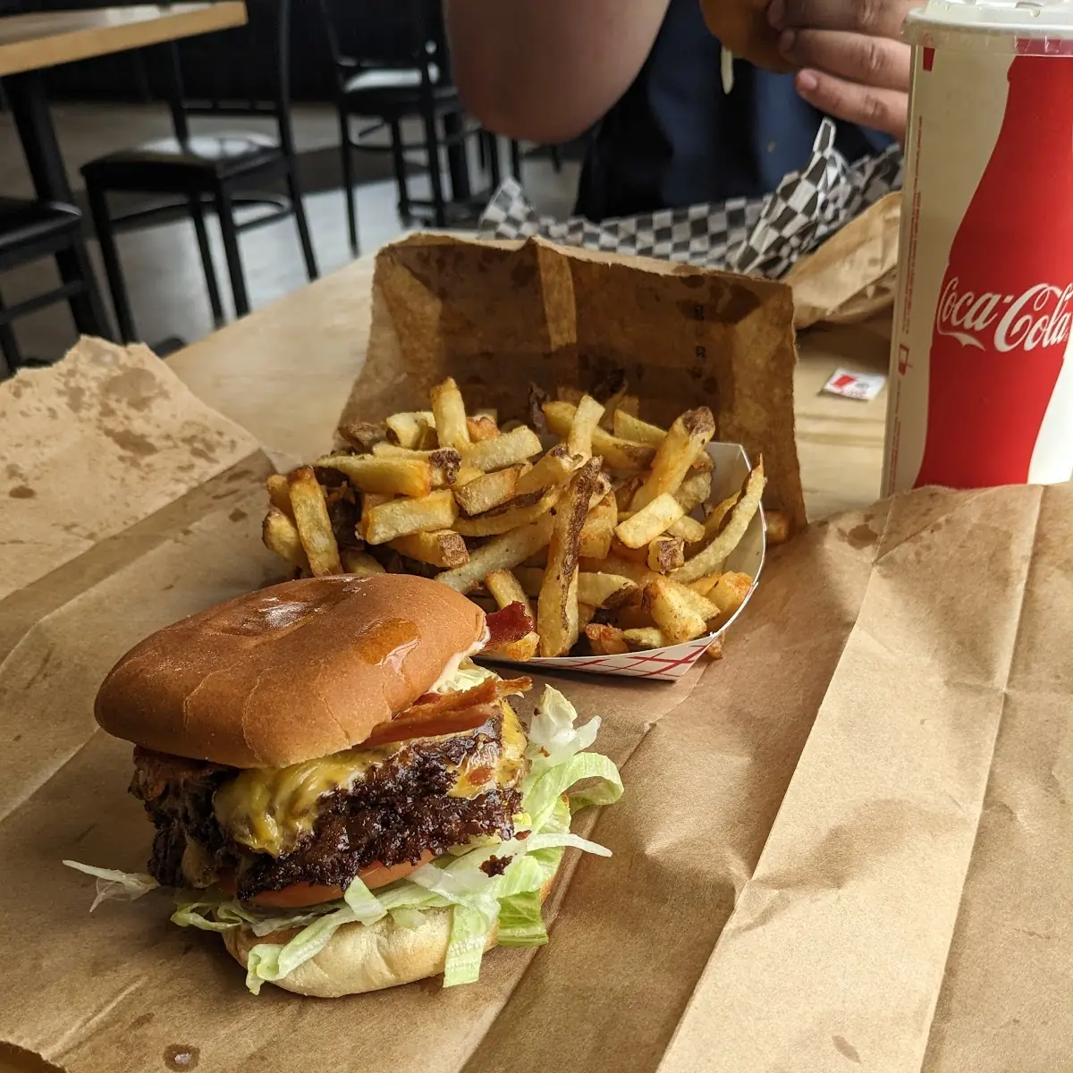 Double Stack Burger with Bacon and Extra Stack Sauce, Stackburger