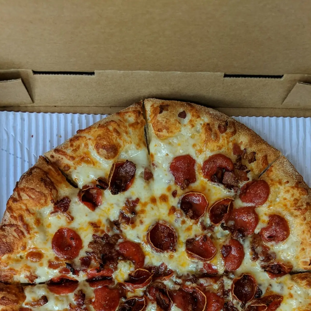 Old World Pepperoni Bacon Pizza
