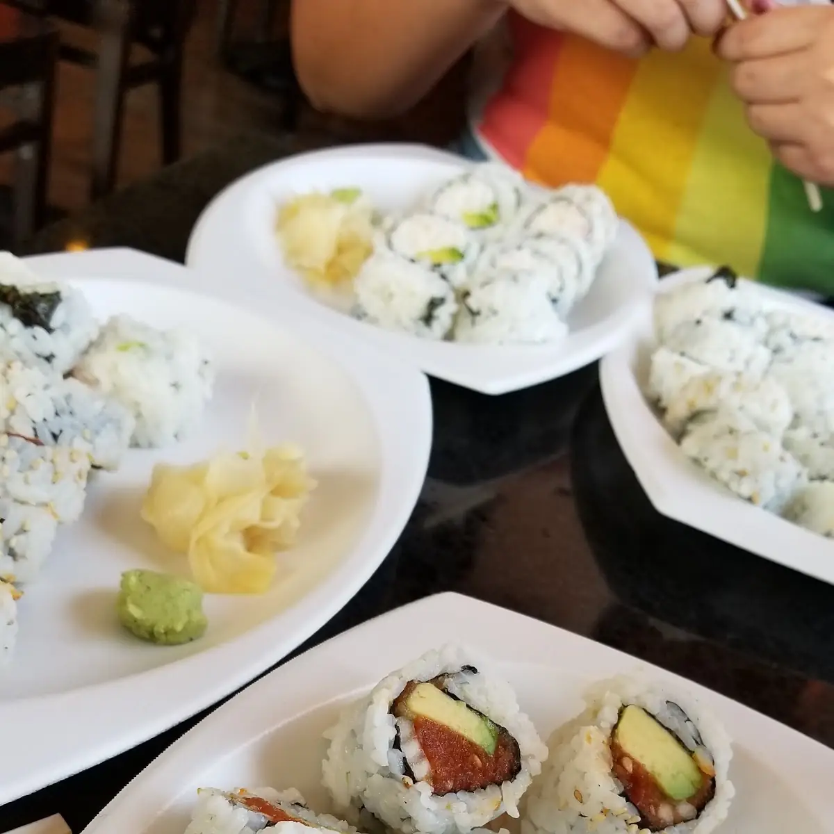 Spicy Tuna and California Hand Roll