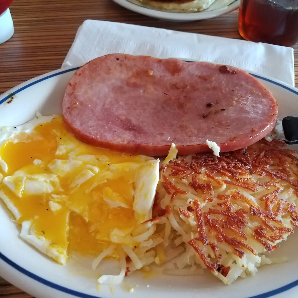 Ham Egg Hash Brown Potatoes