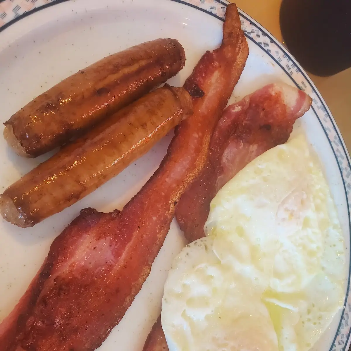 Bacon Sausage Eggs
