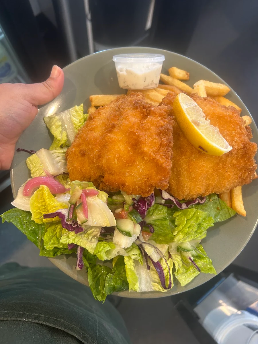 Fish Chips and Salad