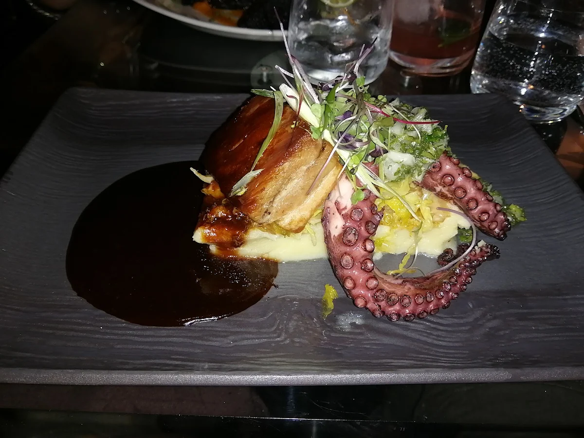 Grilled Octopus & Braised Pork Belly