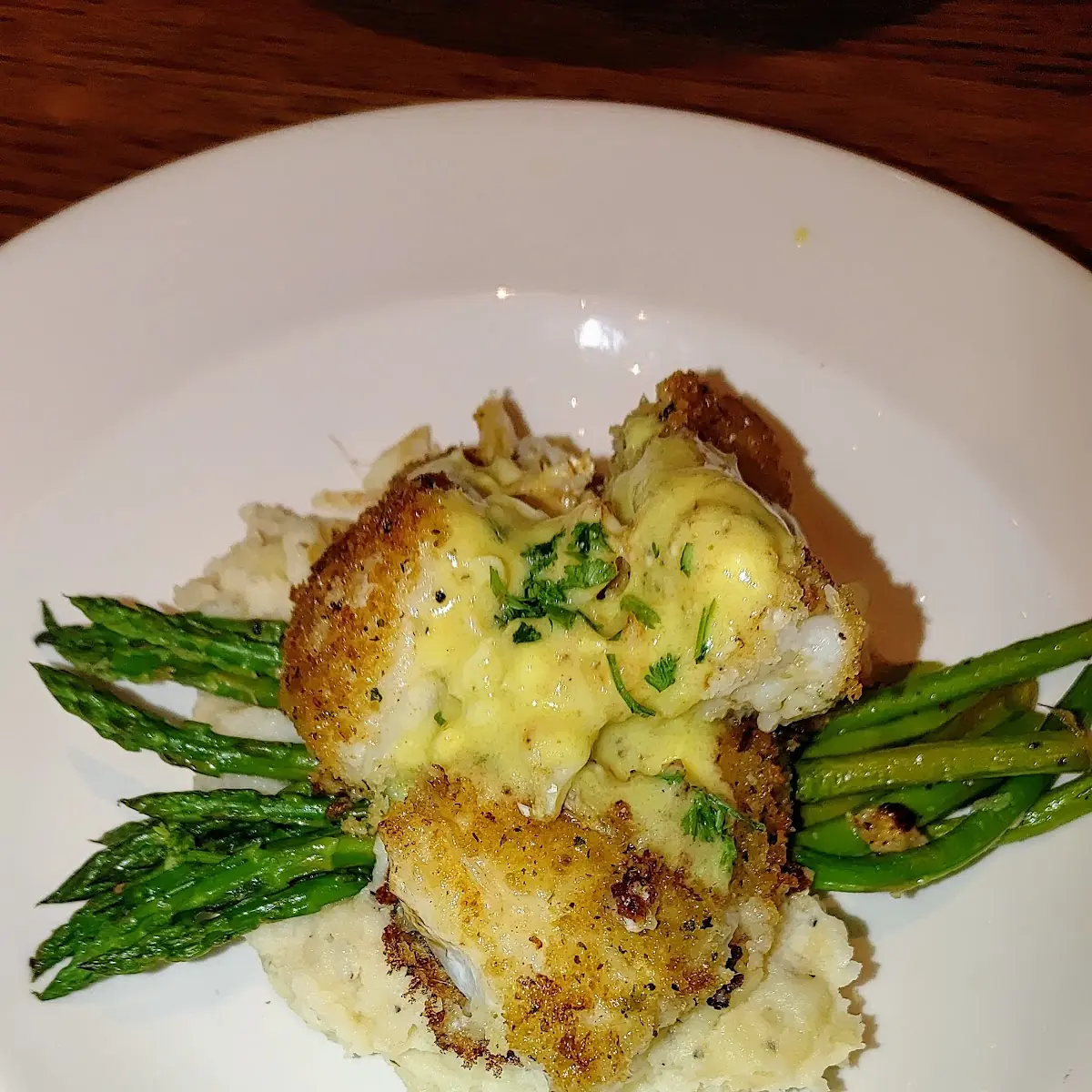 Herb Crusted Cod Oscar