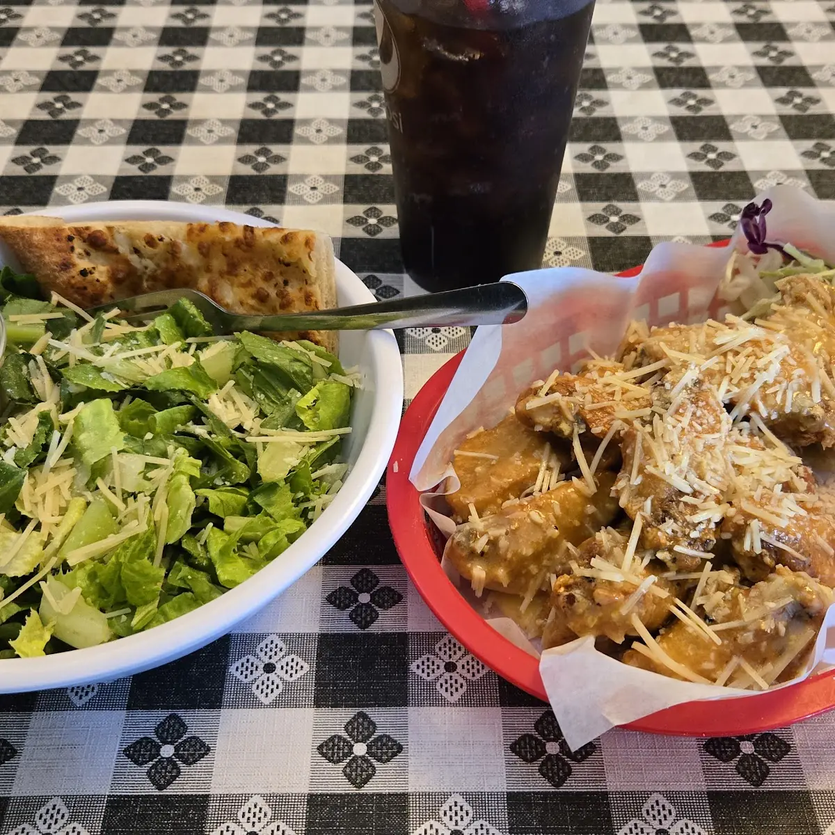 Cesar Salad Garlic Parmesan Wings