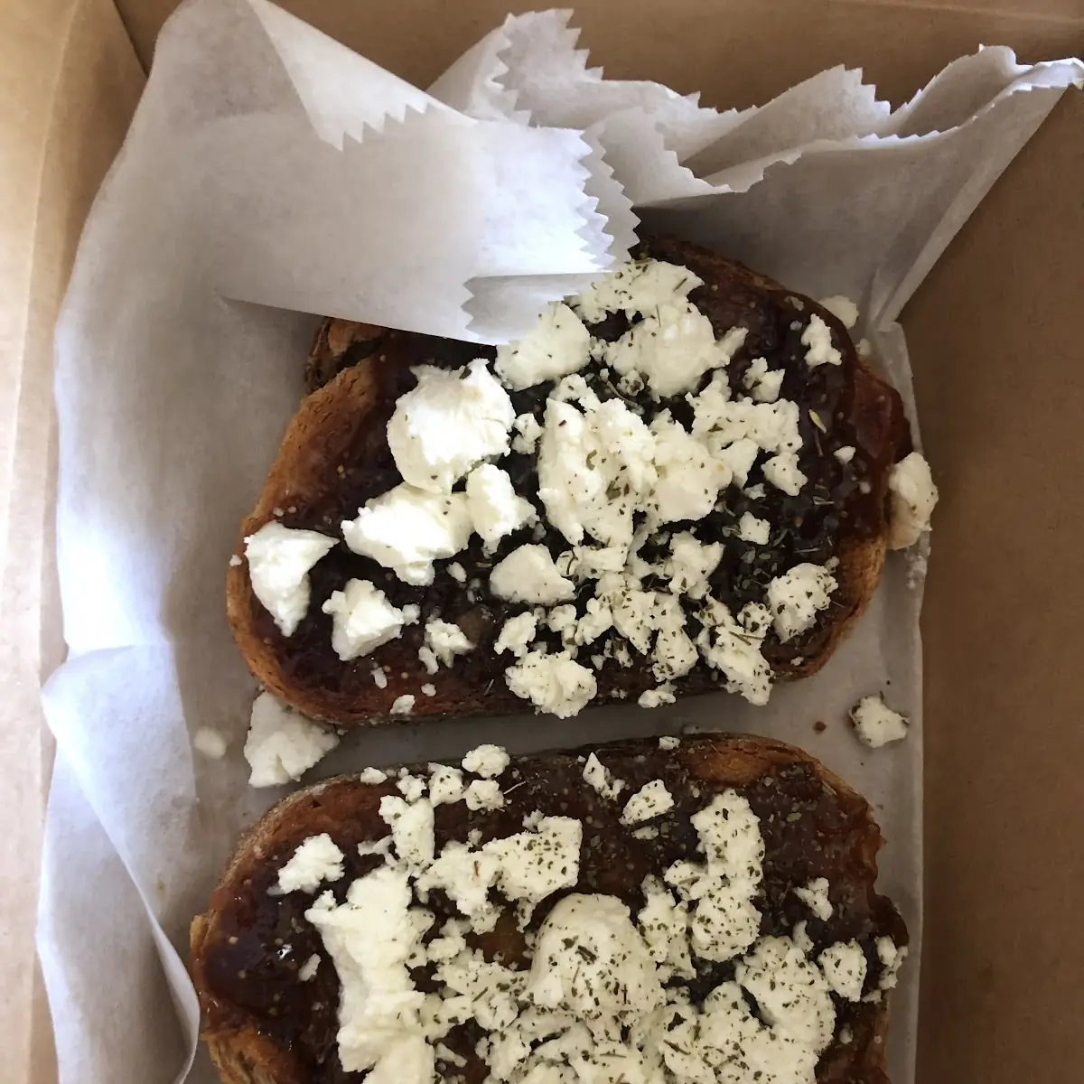 Fig Jam and Goat Cheese Toast