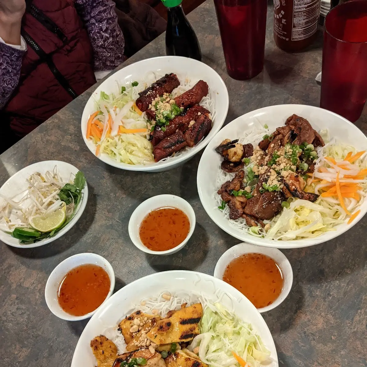 BBQ Beef Rolls w Rice Vermicelli