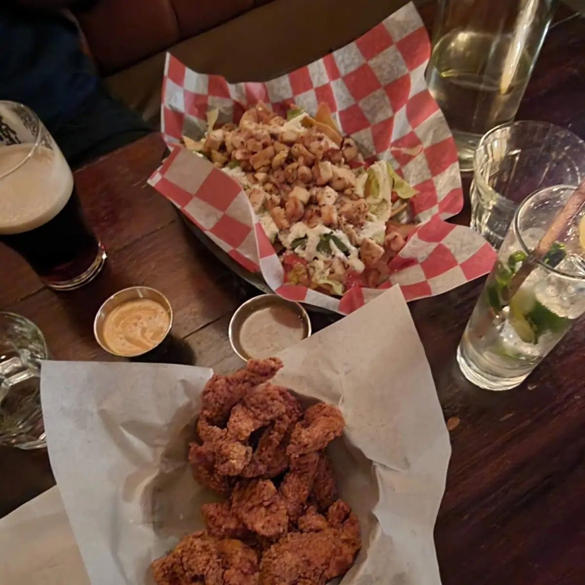 Chicken Strip and Chicken Nachos